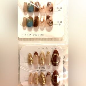 Vogue Acrylic Handmade Press-On Glue Nails -2 Sets NIP. Retail $45 Gorgeous NEW